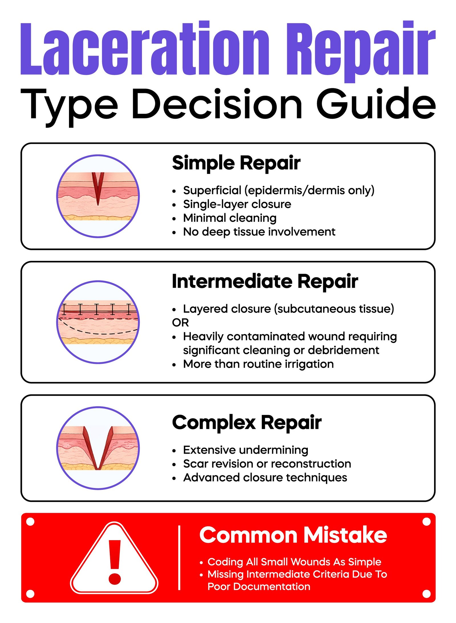 Laceration Repair Type Decision Guide